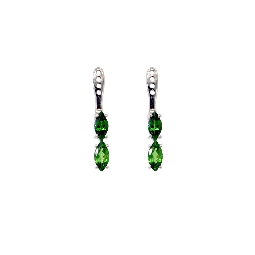 Back Flip in Oro Bianco 9k con Tsavorite 1,99ct