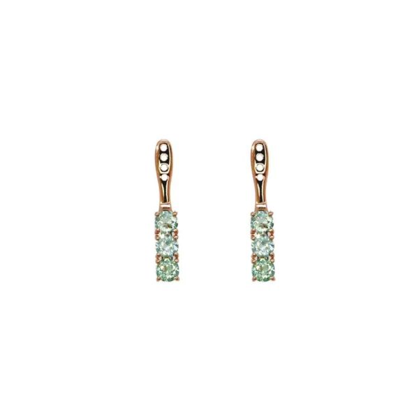 Back Flip in Oro Rosa 9k con Tormalina 1,58ct
