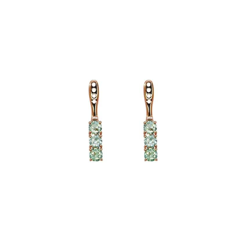 Back Flip in Oro Rosa 9k con Tormalina 1,58ct