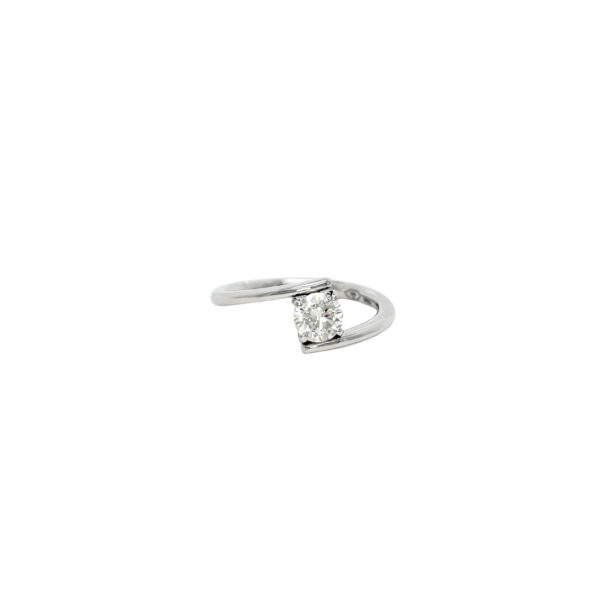Anello in Platino con Diamante 0,61ct