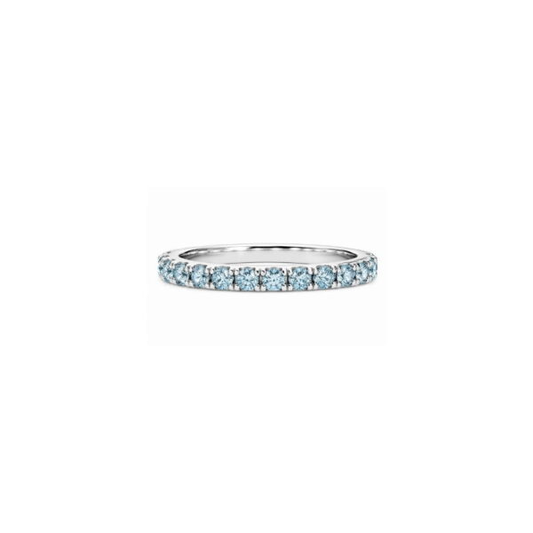 Mezza Vera in Platino con Diamanti Electric blu