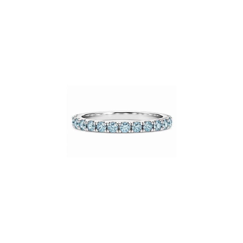 Mezza Vera in Platino con Diamanti Electric blu