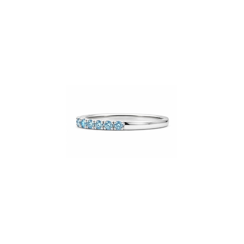 Mezza Vera in Platino con Diamanti Electric blu - immagine 2