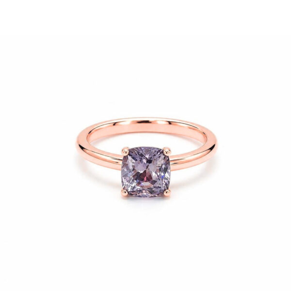 Solitario in Oro Rosa 9k con Spinello 1,74ct