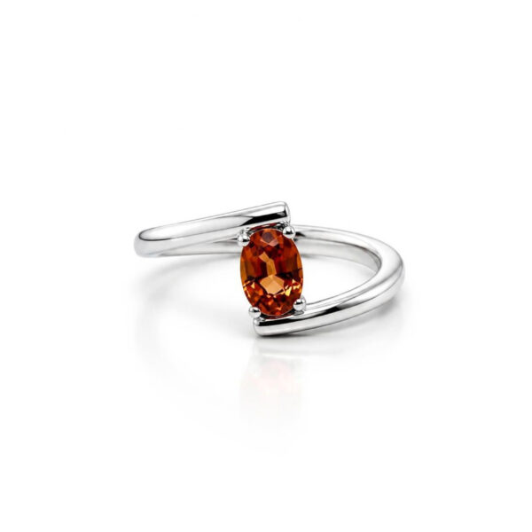 Anello Eterna in Oro Bianco 9k con Zaffiro 0,99ct