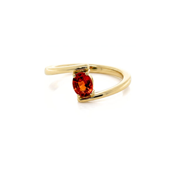 Anello Eterna in Oro Giallo 9k con Zaffiro 0,76ct