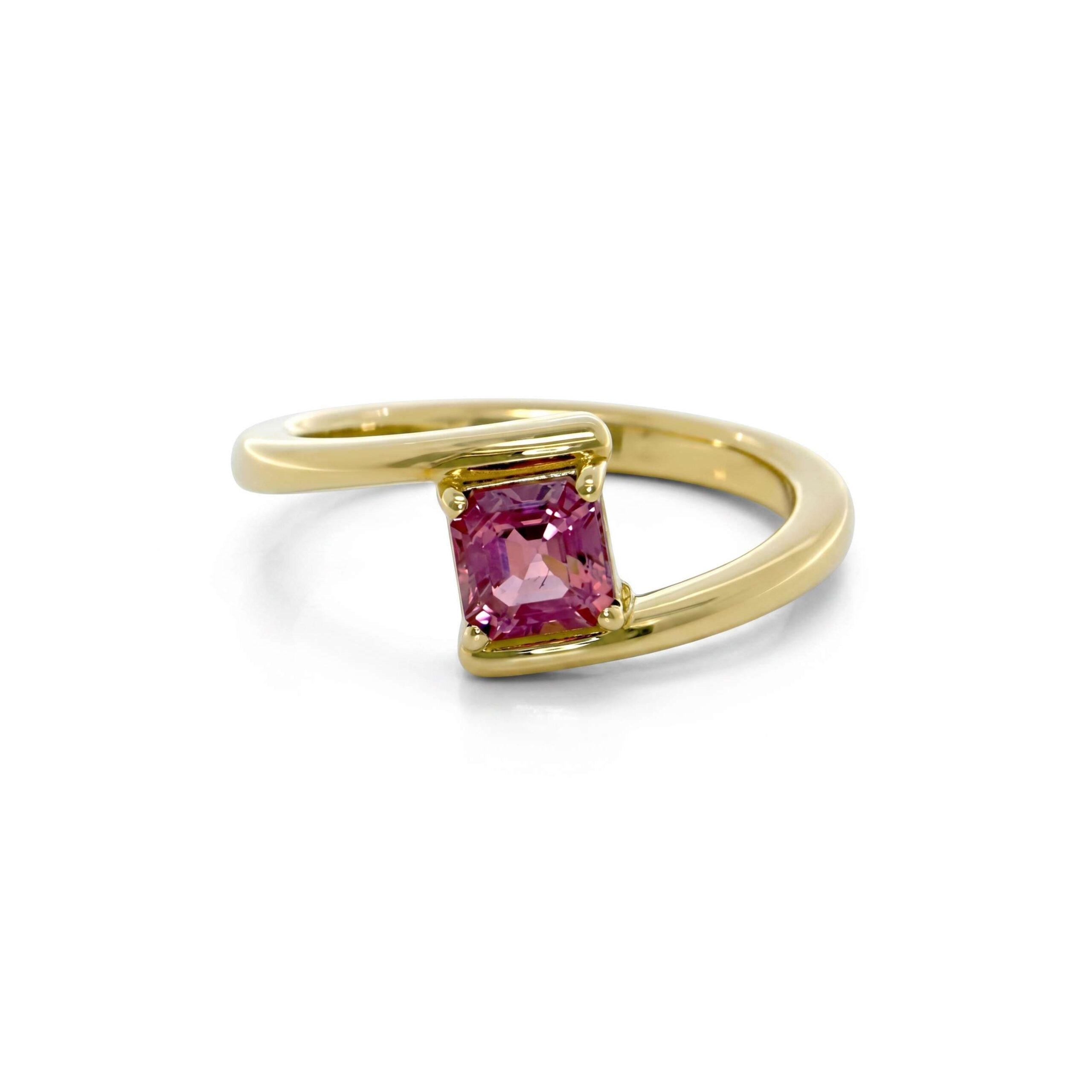 Anello Eterna in Oro Giallo 9k con Tormalina 0,77ct
