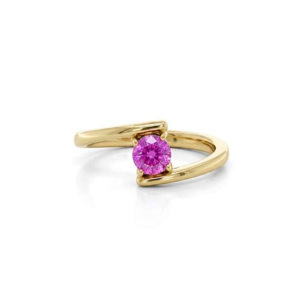 Anello Eterna in Oro Giallo 9k con Zaffiro 0,73ct